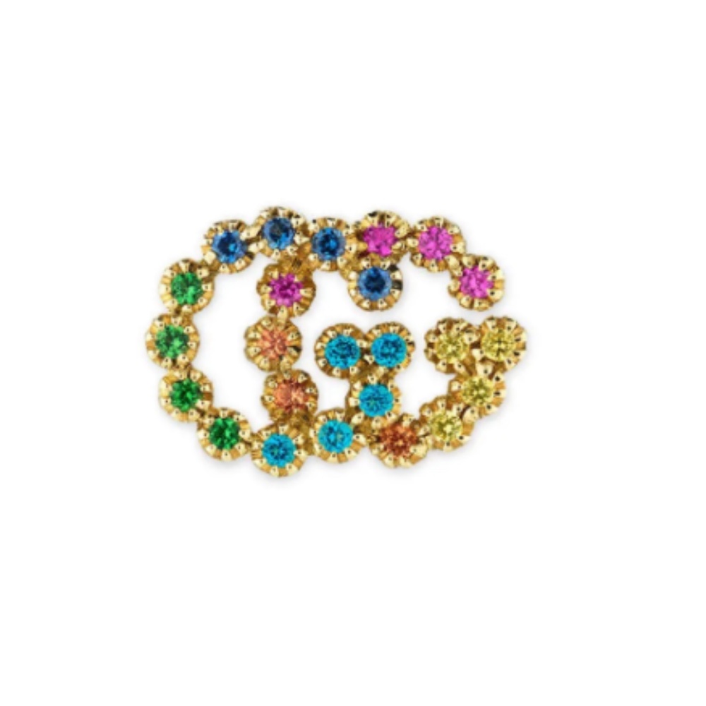 GUCCI /  Double-G Multistone Stud Earrings